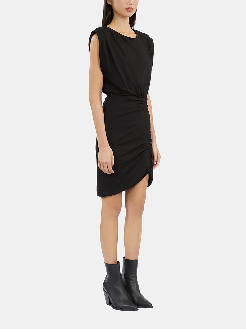 NWT - The Kooples Black Bodycon Mini Dress Shoulder Pads - Size 3/L